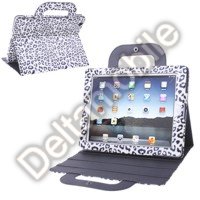 Pouzdro pro iPad 4 / New iPad (iPad 3) / iPad 2 White Leopard
