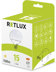 LED žárovka E27 RETLUX RLL 444 15W teplá bílá