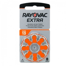 Baterie do naslouchadel Rayovac Extra PR48 (A13, Size 13,13AU, DA13, 13HPX, ZA13, PR13H) 8ks8