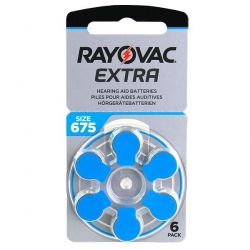 Baterie do naslouchadel Rayovac Extra PR44 (675, 675A, 675F, ZA675F) 6ks