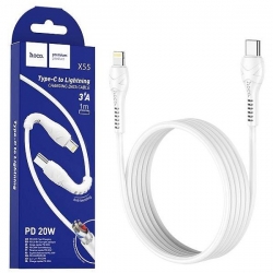 USB-C kabel pro iPhone HOCO Trendy PD X55 3A 1m bilý 
