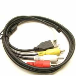 USB kabel pro Nikon 8pin+3RCA