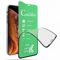 9D tvrzené ochranné sklo pro Apple iPhone XR keramické na celý displej