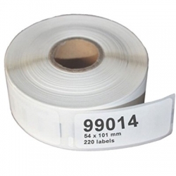 Kompatibilní papírové štítky pro Dymo 99014, 54mm x 101mm, 220ks, bulk