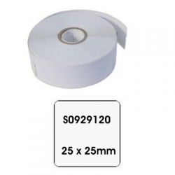 Kompatibilní papírové štítky pro Dymo S0929120, 25 x 25mm, 750ks, bulk